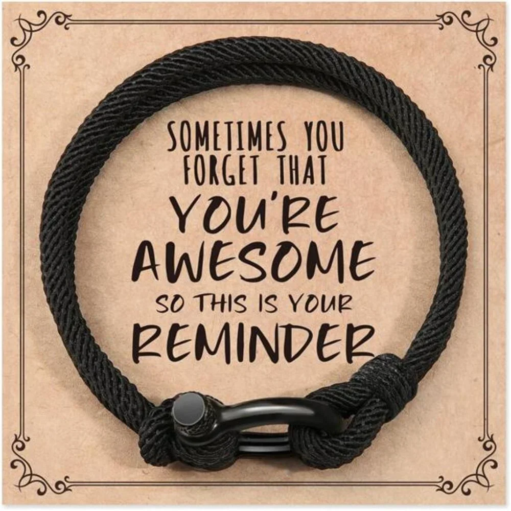 Bracelets Gifts for Men Teen Boys, Sometimes You Forget You're Awesome
